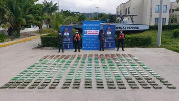 El cargamento, escondido en 20