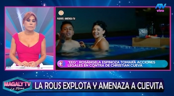 “Cuando no niegas algo, aceptas”: Magaly Medina cuestiona respuesta de Christian Cueva. Captura: Magaly TV La Firme.