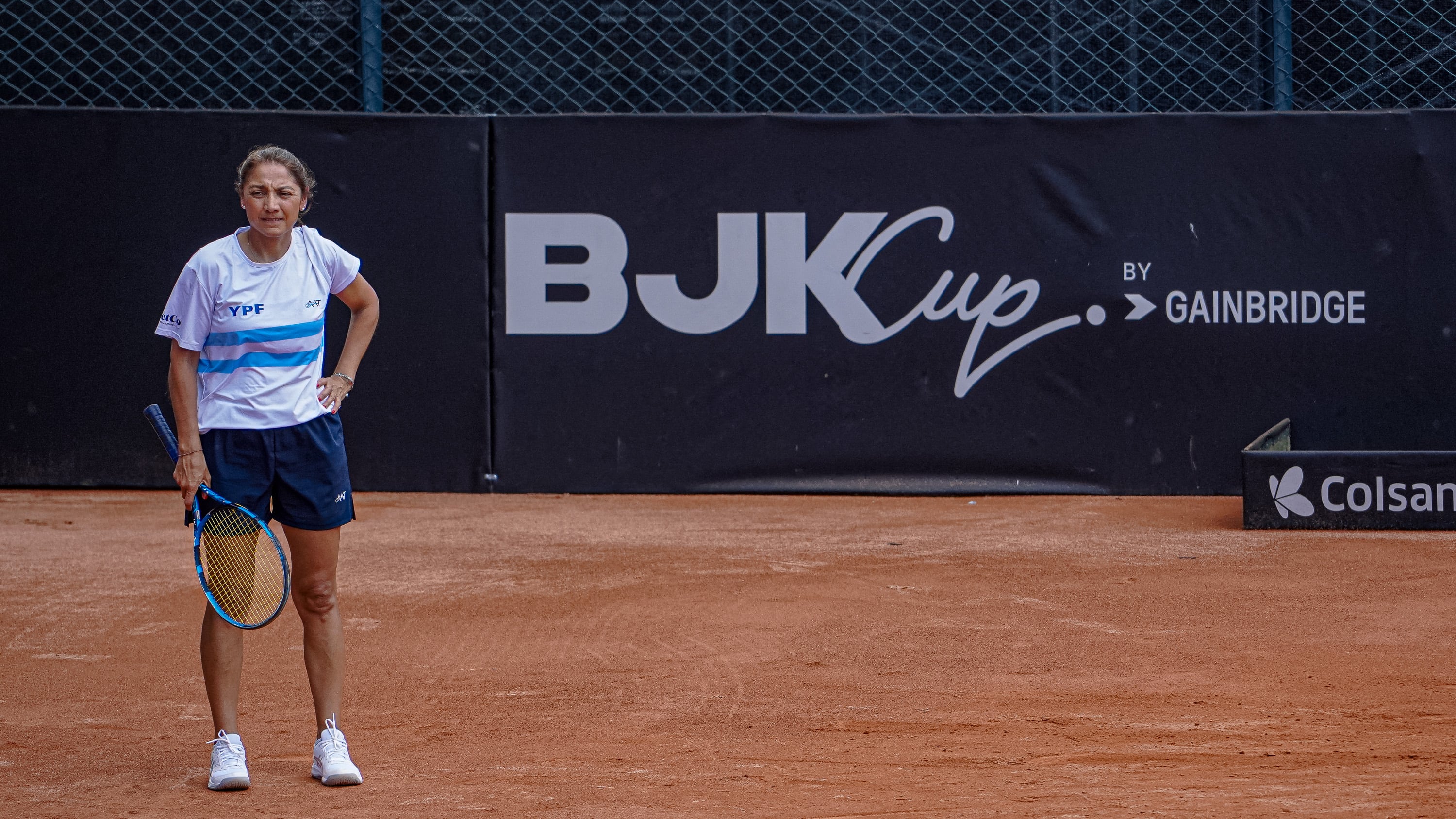 Paola Suárez inicia su ciclo al frente del equipo argentino en la Billie Jean King Cup (Fuente: Prensa AAT)