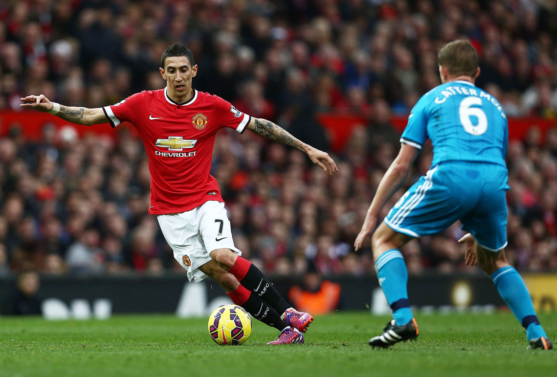 Di María tuvo un paso breve por Manchester United (Shutterstock)