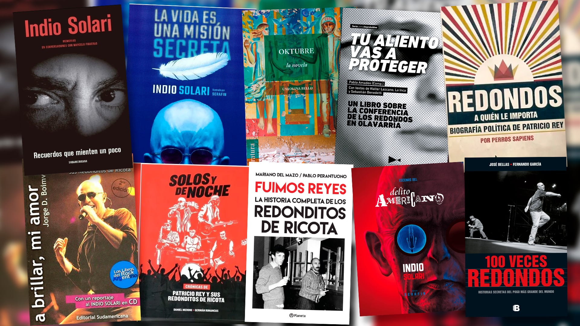10 libros para entender el mito del Indio Solari y Los Redondos
