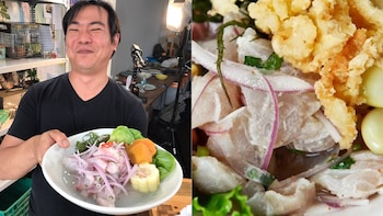 Ceviche de Tomás Matsufuji. (Composición: