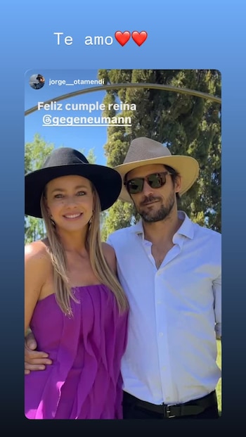 Jorge Otamendi saludó a Gege Neumann en Instagram y reafirmó el vínculo de una pareja que se conoció en 2004 y se casó en 2005