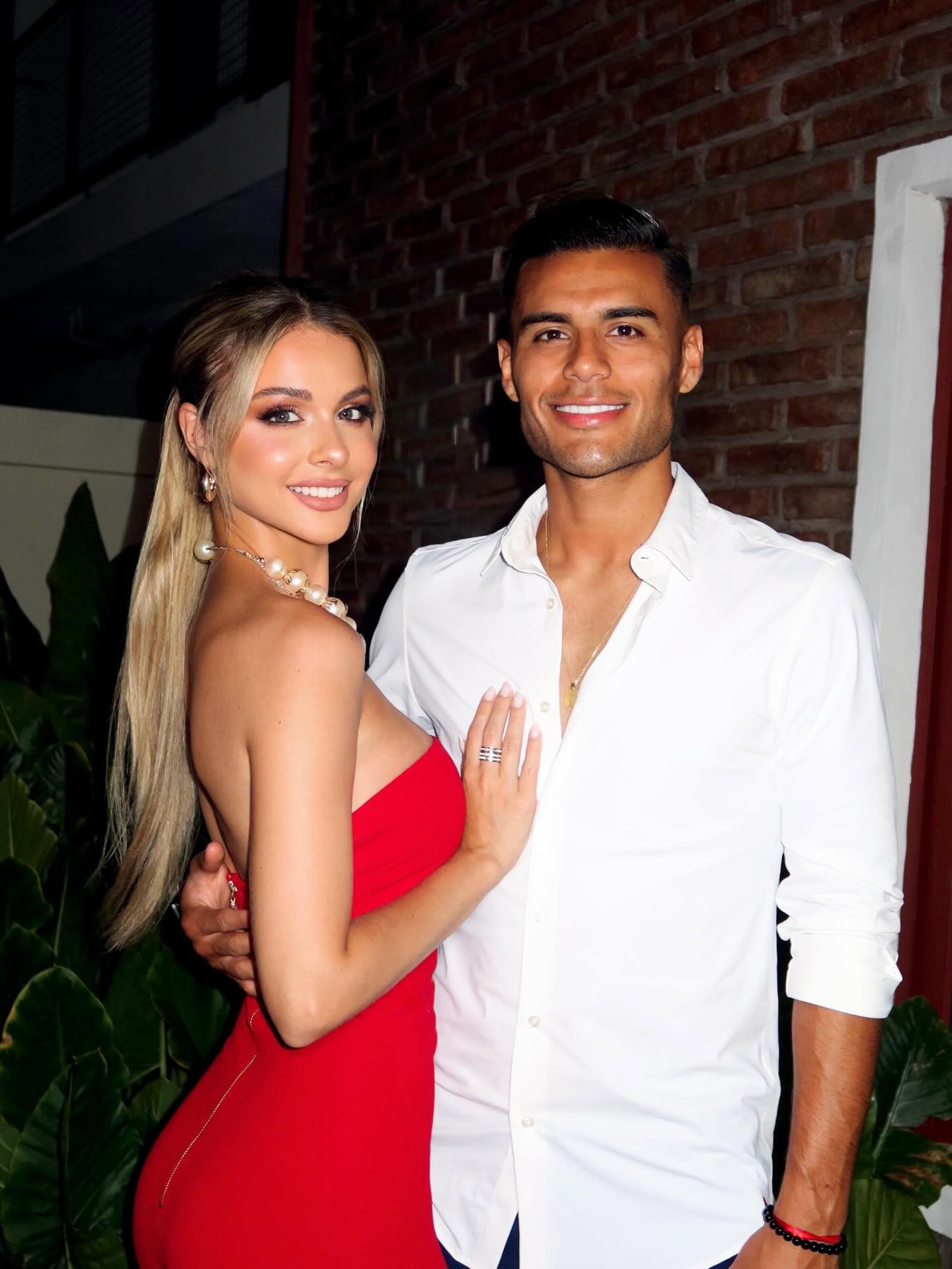 Fausto Vera celebró la Navidad junto a su pareja, Aldana Masset