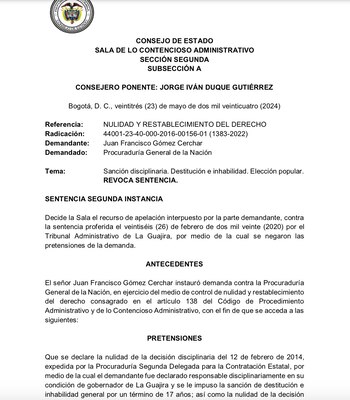 El Consejo de Estado tumbó