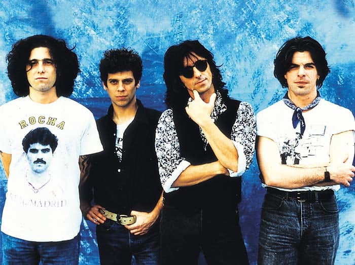Andrés Calamaro, Ariel Rot, Julián Infante y Germán Villela. Dos argentinos, dos españoles y una manera única de hacer rock