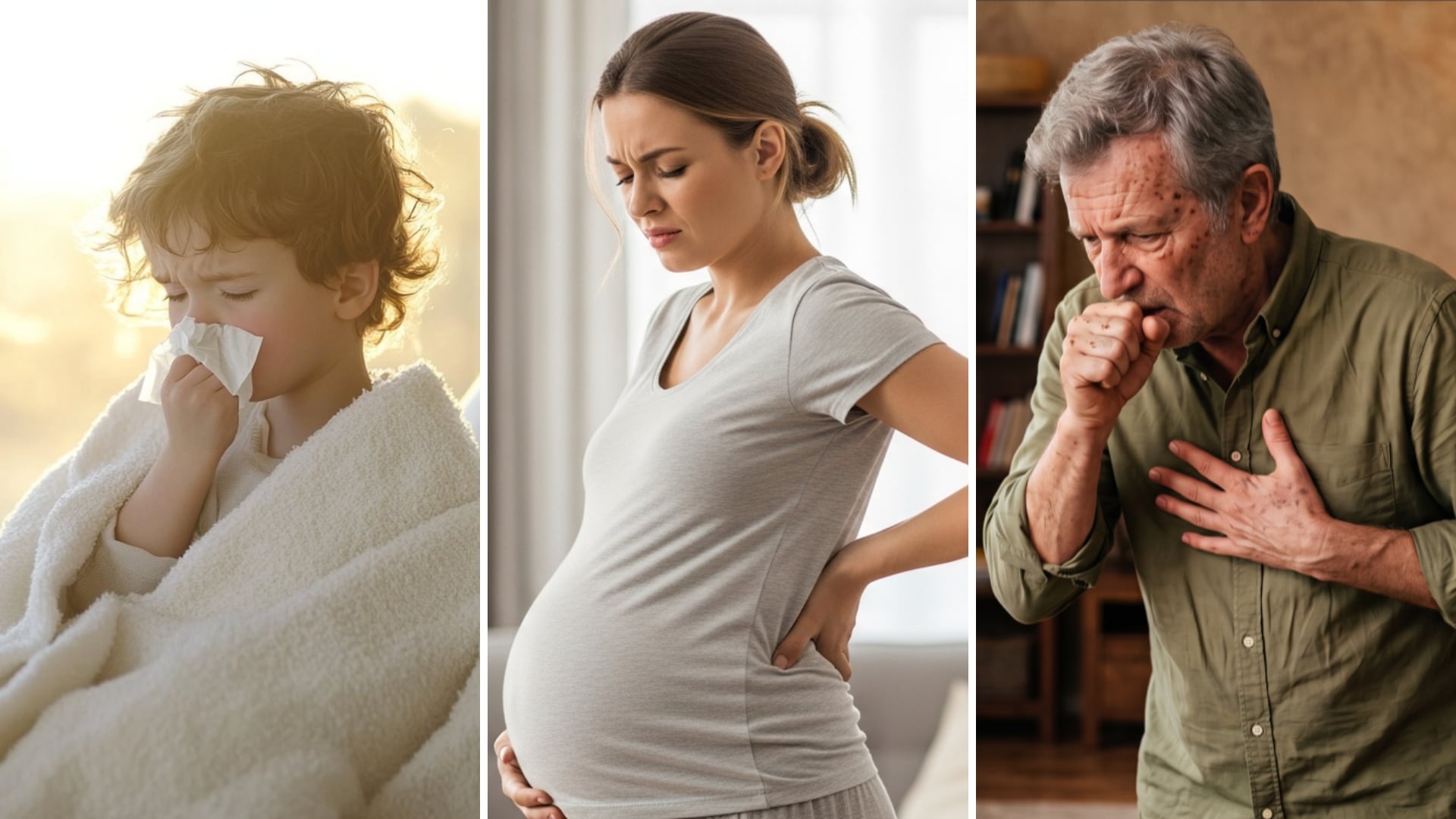 Los mayores de 65 años, los menores de 5, las embarazadas y las personas con enfermedades crónicas tienen más riesgo de complicaciones por gripe (Imagen Ilustrativa Infobae)
