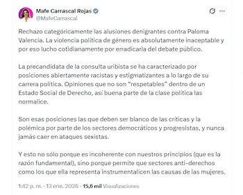 Mafe Carrascal afirmó que “la