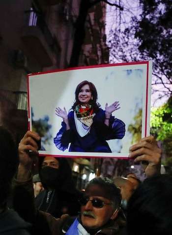 La manifestación frente a la
