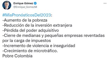 Pronósticos para este año trinados