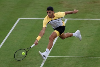 En 2023, en Eastbourne, Francisco Cerúndolo ganó un título sobre césped (Fuente: Reuters)