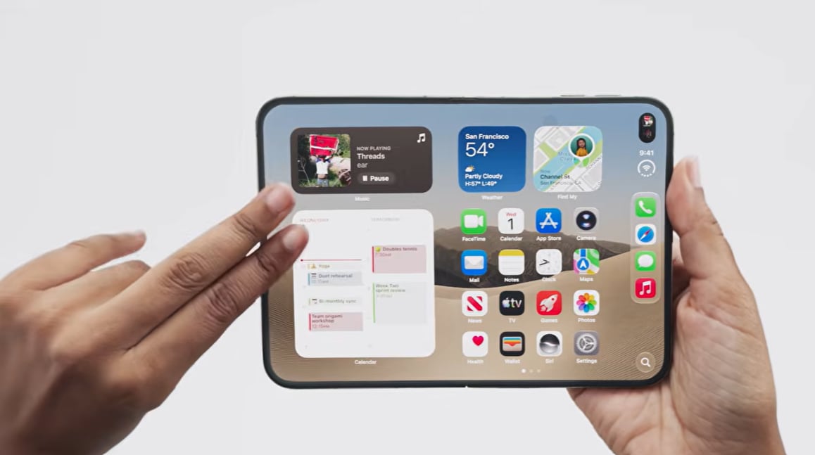 El nuevo iPhone Duo plegable