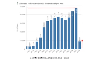 Entre enero y febrero de 2026 se reportaron 8.999 casos de violencia intrafamiliar en Bogotá, un aumento del 37% frente a 2025 - crédito concejal Julián Sastoque