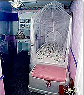 La cama de Danielle. Allí