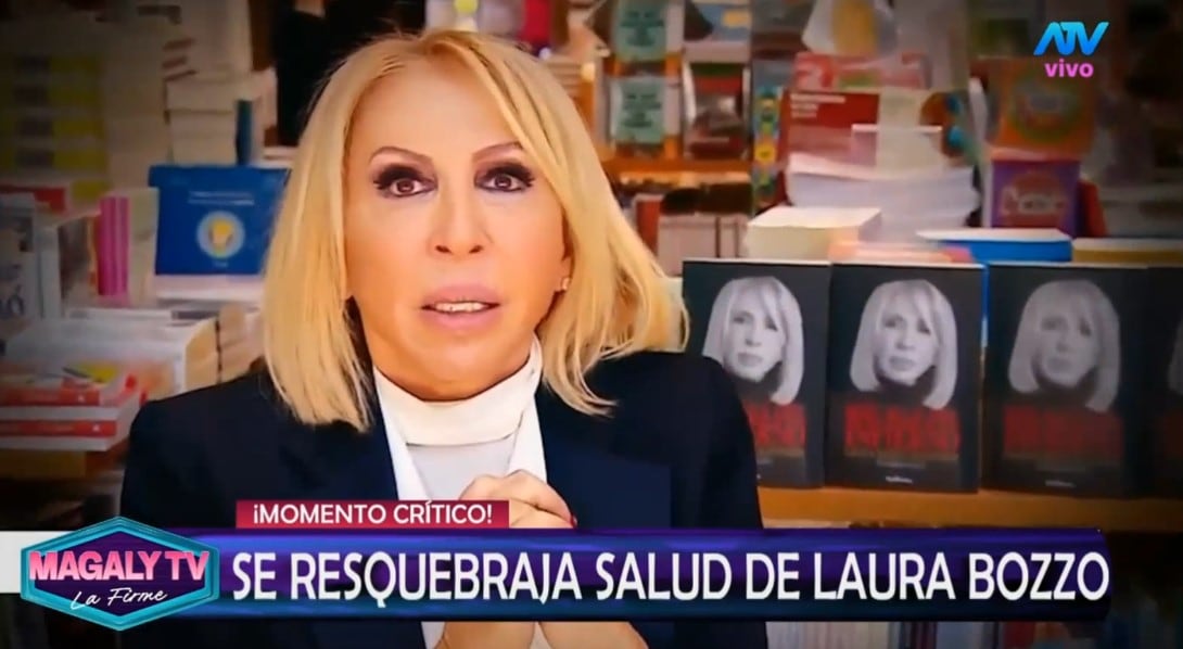 La salud de Laura Bozzo se ha visto resquebrajada y fans se muestran preocupados. Captura: Magaly TV La Firme.