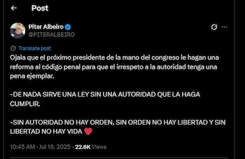 Piter Albeiro pidió penas ejemplares