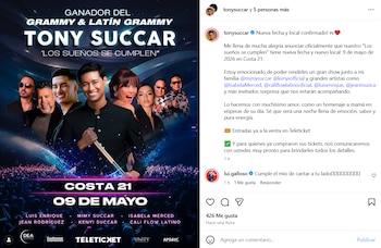 La nueva fecha del concierto