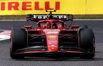 Carlos Sainz, durante el GP