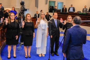 Francisco Rubén Alvarado fue elegido con el resto de los magistrados propietarios para el periodo 2024-2029./ (Asamblea Legislativa)