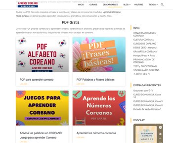 El blog Aprende coreano paso