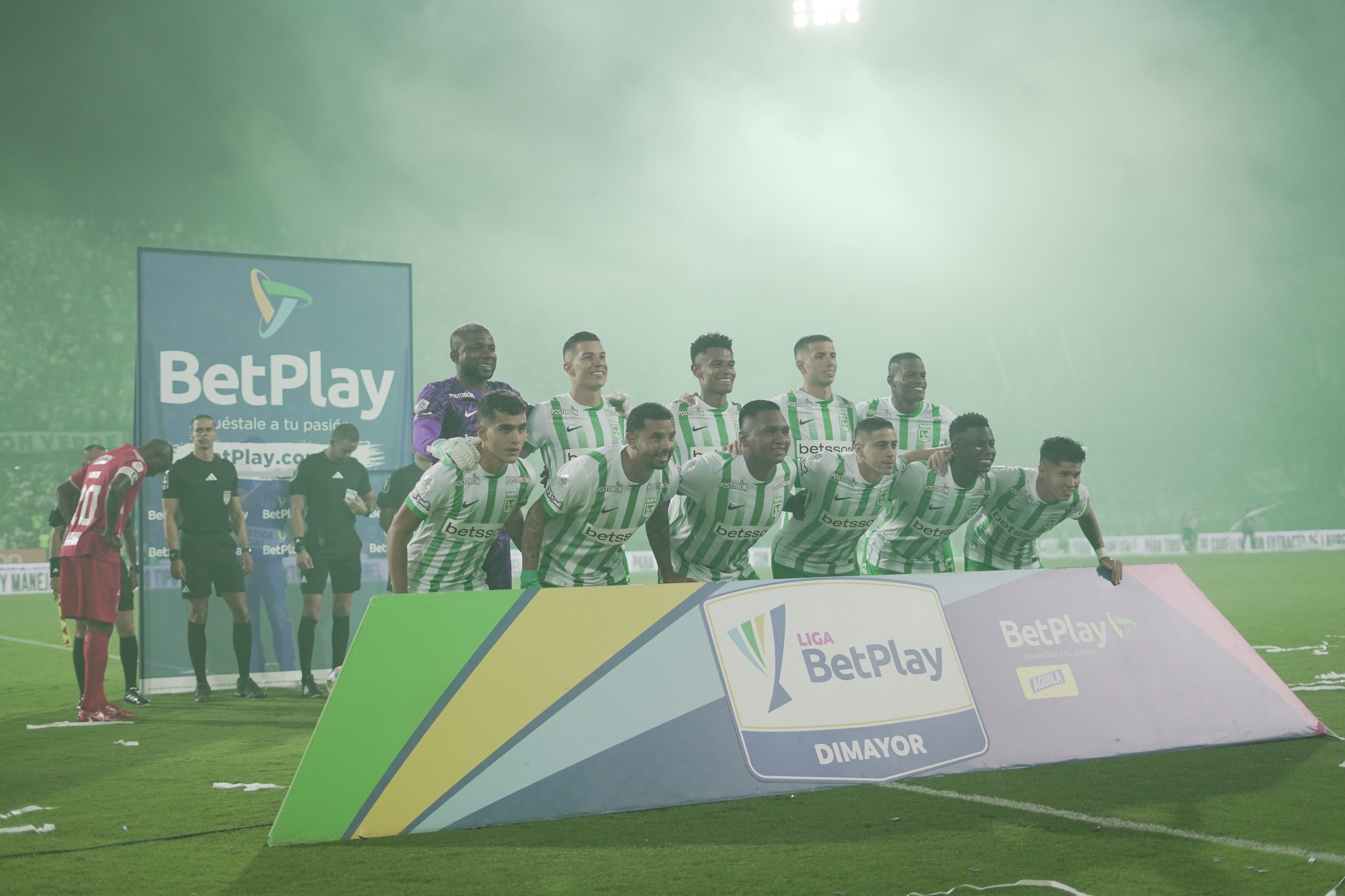 El equipo de Diego Arias consiguió sus primeros tres puntos en las finales del fútbol colombiano - crédito Jefatura de Prensa de Atlético Nacional