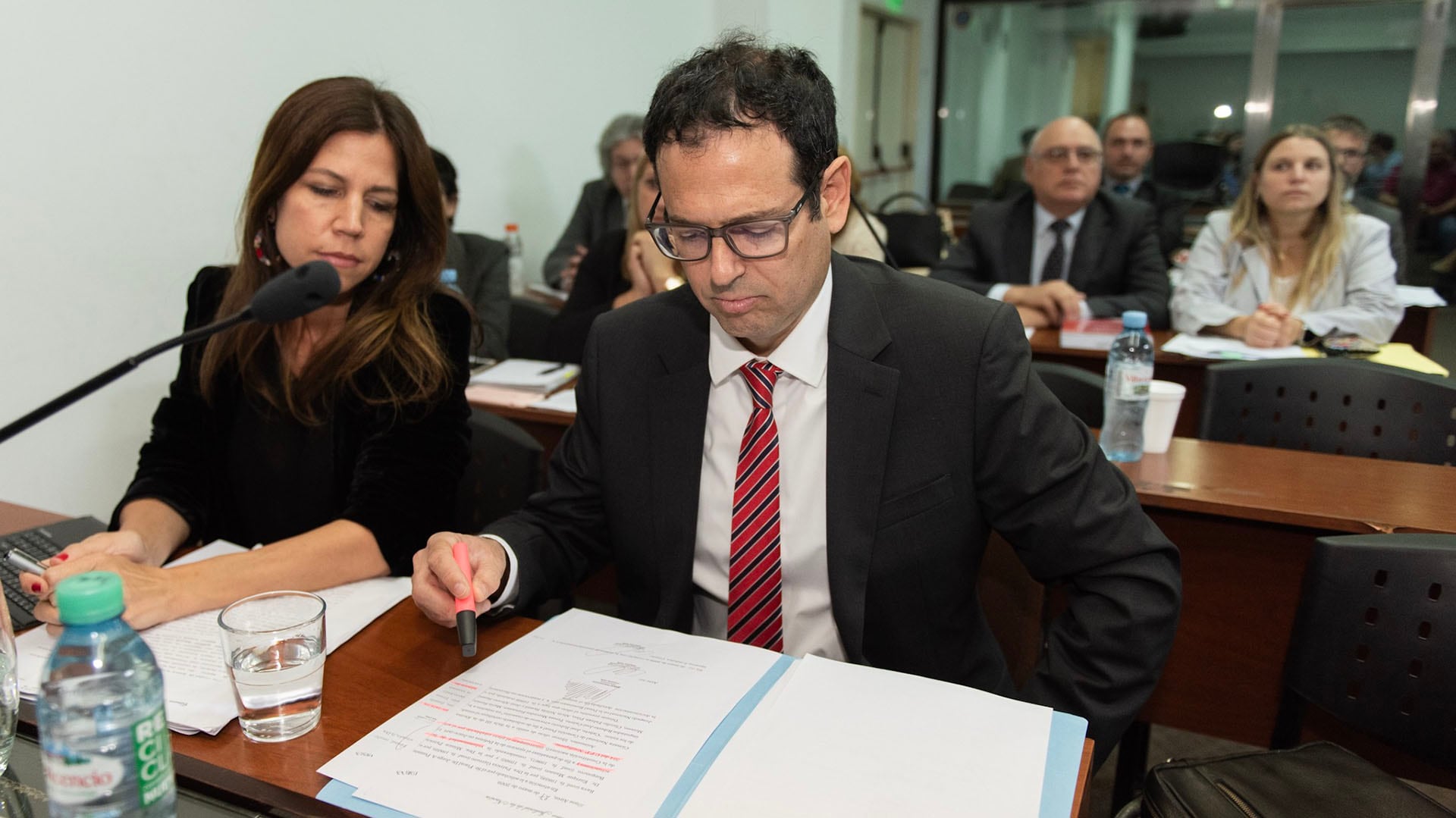 El fiscal Gabriel Pérez Barberá durante un juicio oral (foto Adrian Escándar)