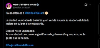 Mafe Carrascal le solicitó