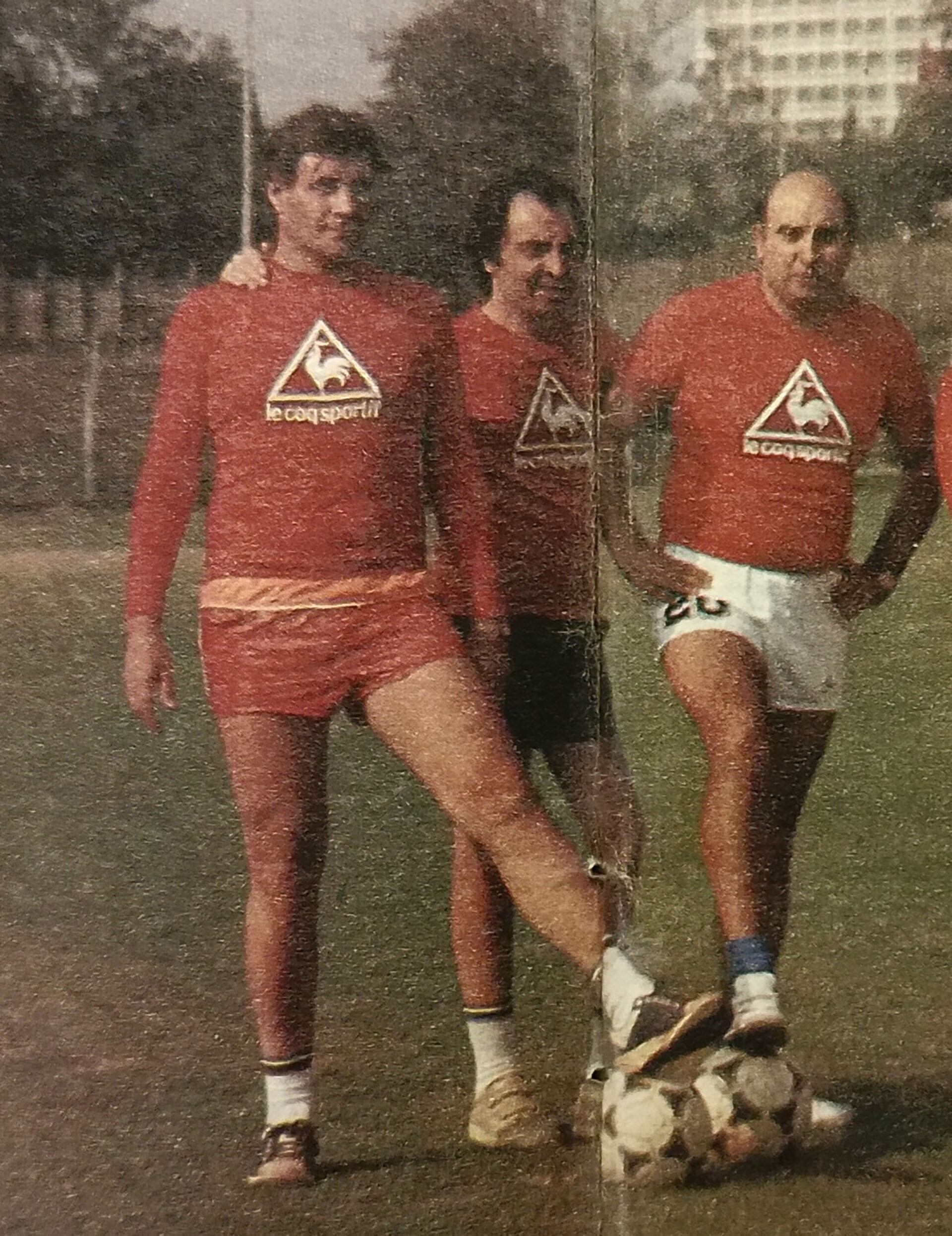 Los enviados especiales, que participaron de algunos entrenamientos: Víctor Hugo Morales, Marcelo Araujo y Juan Carlos Morales