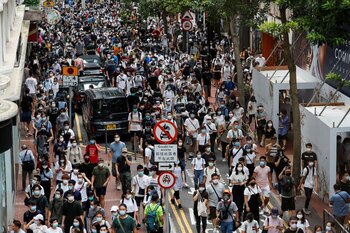 FOTO DE ARCHIVO: Manifestantes contra