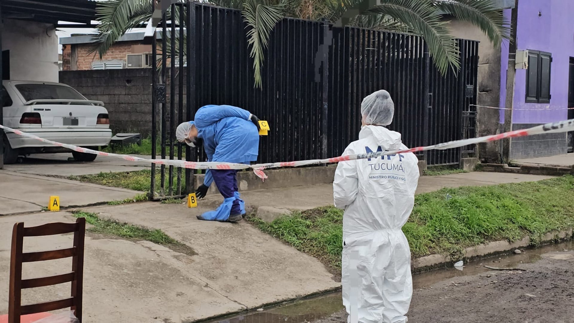 La casa en donde ocurrió el ataque