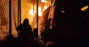 Lugar: el fuego ocurrió en los alrededores del grifo Maylux, junto a la carretera Fernando Belaúnde Terry, cerca de Moliselva y de la base militar de Rioja. Difusión
