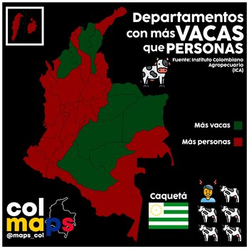 Departamentos en Colombia donde hay