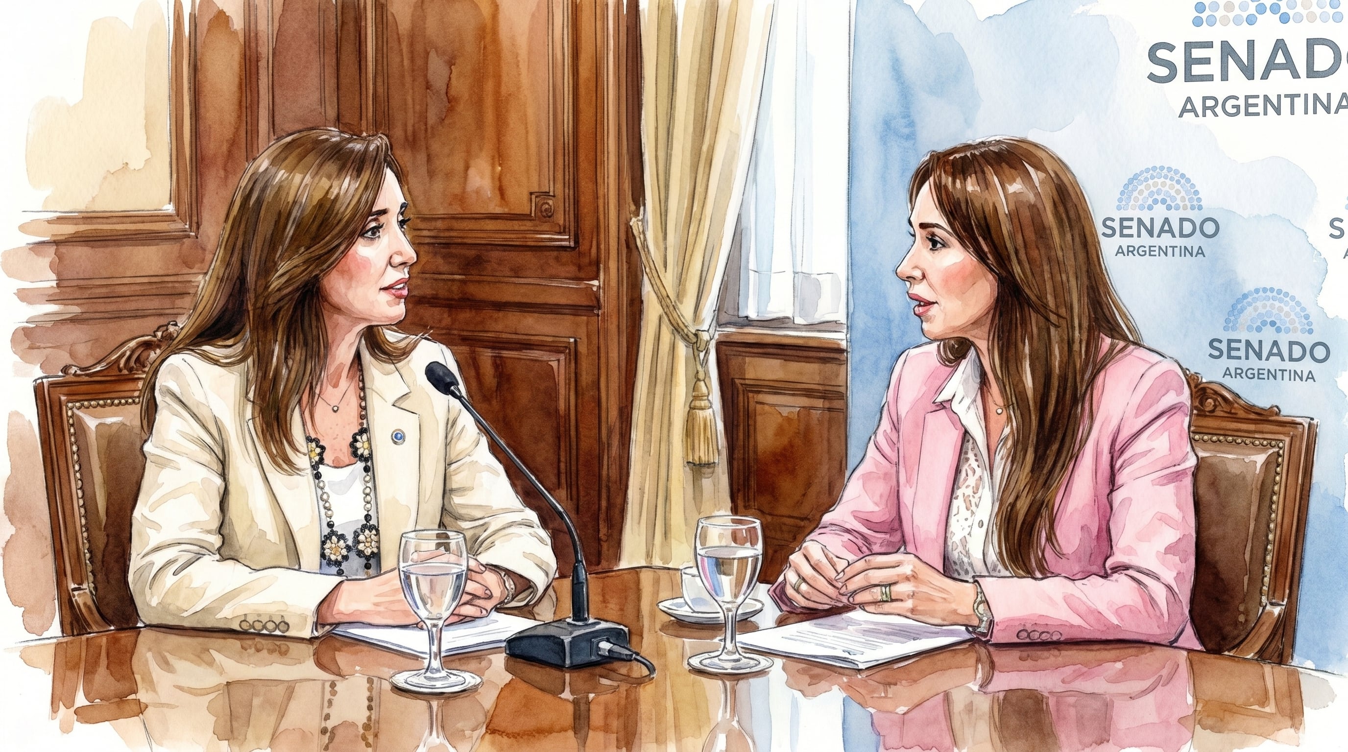 Otra pintura de la interna: Victoria Villarruel recibe a María Verónica Michelli