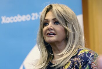 La cantante británica Bonnie Tyler,