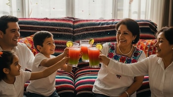 Un vaso de agua fresca