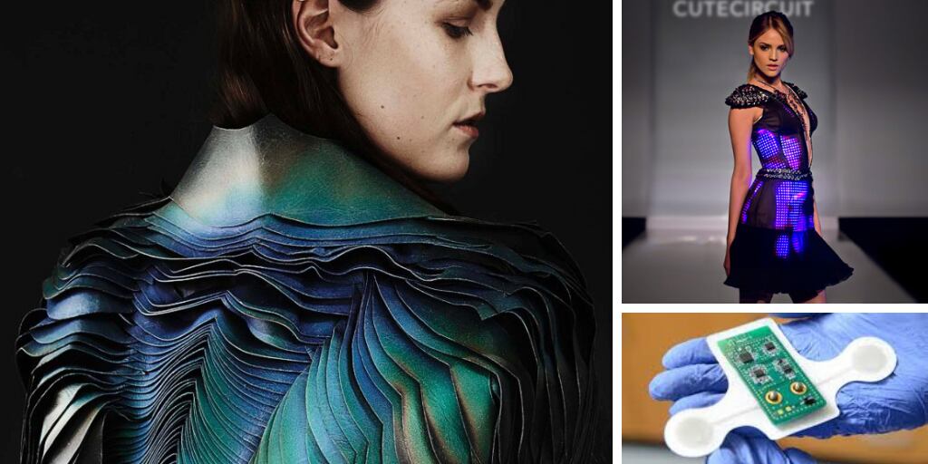 Diseños vanguardistas que integran electrónica flexible y materiales responsivos, desde luces LED hasta componentes biométricos.