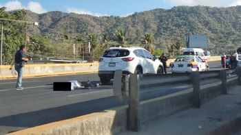 El cuerpo de la víctima