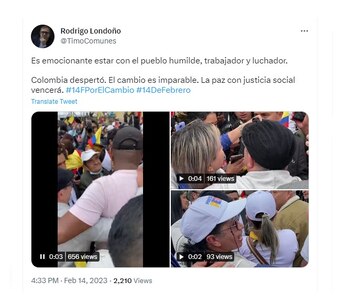 Londoño publicó cómo fue recibido