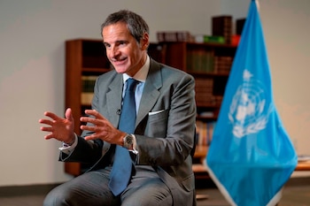 Rafael Grossi, director general del Organismo Internacional de Energía Atómica (OIEA) y candidato a secretario general de la ONU (AP Foto/Yuki Iwamura)
