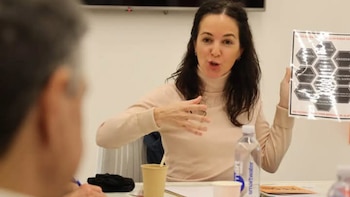 En 2024 durante una reunión