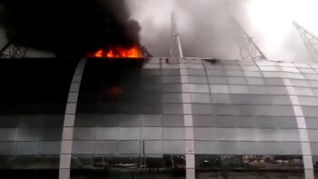 Susto en Brasil: se incendió