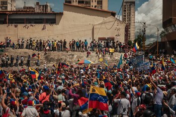 Simpatizantes de Machado y González
