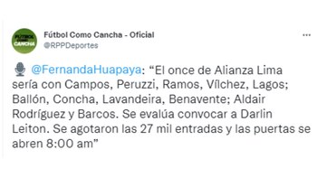 Posible alineación de Alianza Lima