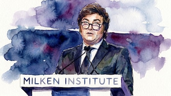 Javier Milei aterrizó en Los Ángeles en su 17° visita a Estados Unidos y disertará ante la Conferencia del Instituto Milken