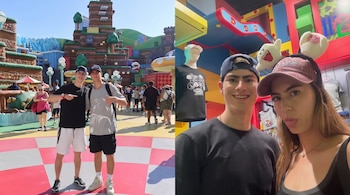 El acompañamiento de sus hermanos Mariana y Luis Emilio en el parque temático de Nintendo subrayó el papel de su familia para el jugador de Chivas. (Instagram/ @hormiga_glez)