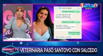 Maju opta por manter a calma enquanto os rumores continuam. Captação: Magaly TV La Firme.