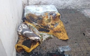 El incendio ocurrió durante el