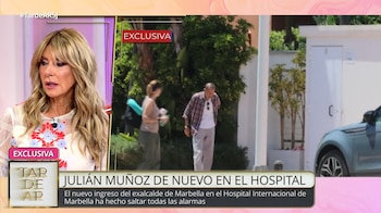 Imágenes del ingreso hospitalario de Julián Muñoz en 'TardeAR'. (Mediaset España)