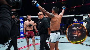Islam Makhachev tiró la toalla en la victoria por TKO de ‘Soncora’ Marcos ante Magomed Magomedov en su debut en la PFL