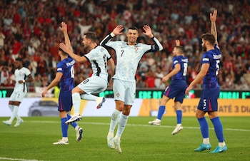 Cristiano Ronaldo en el estadio da Luz de Lisboa-crédito Pedro Nunes/REUTERS